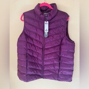32 DEGREES WOMEN'S LIGHTWEIGHT PACKABLE VEST DARK PURPLE SUZE XXL NWT